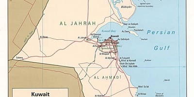 Χάρτης του κουβέιτ ποτάμι