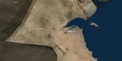 Χάρτης του κουβέιτ, δορυφορική